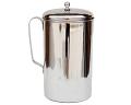 Stainless Steel Water Pitcher (Jug) With Lid - 1.75 Liters